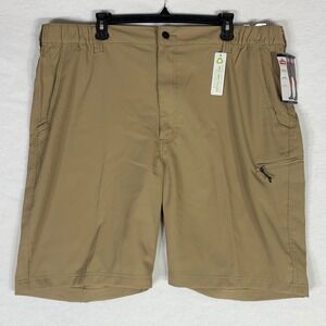 Wrangler‎ Outdoor Men's Tan Field Utility Relaxed Fit Cargo Shorts Sz 42x10